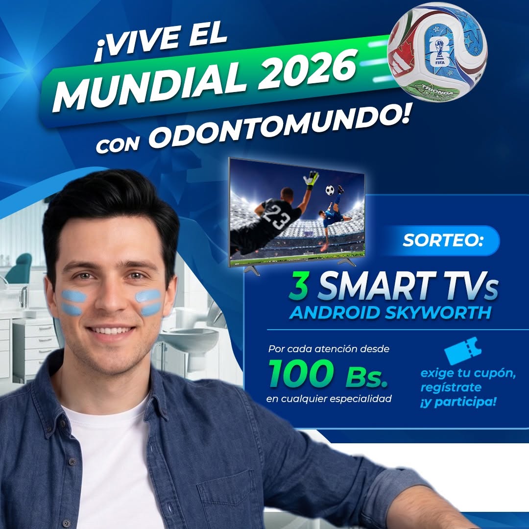 ¡Vive el Mundial 2026 con OdontoMundo! Sorteo 3 Smart TVs